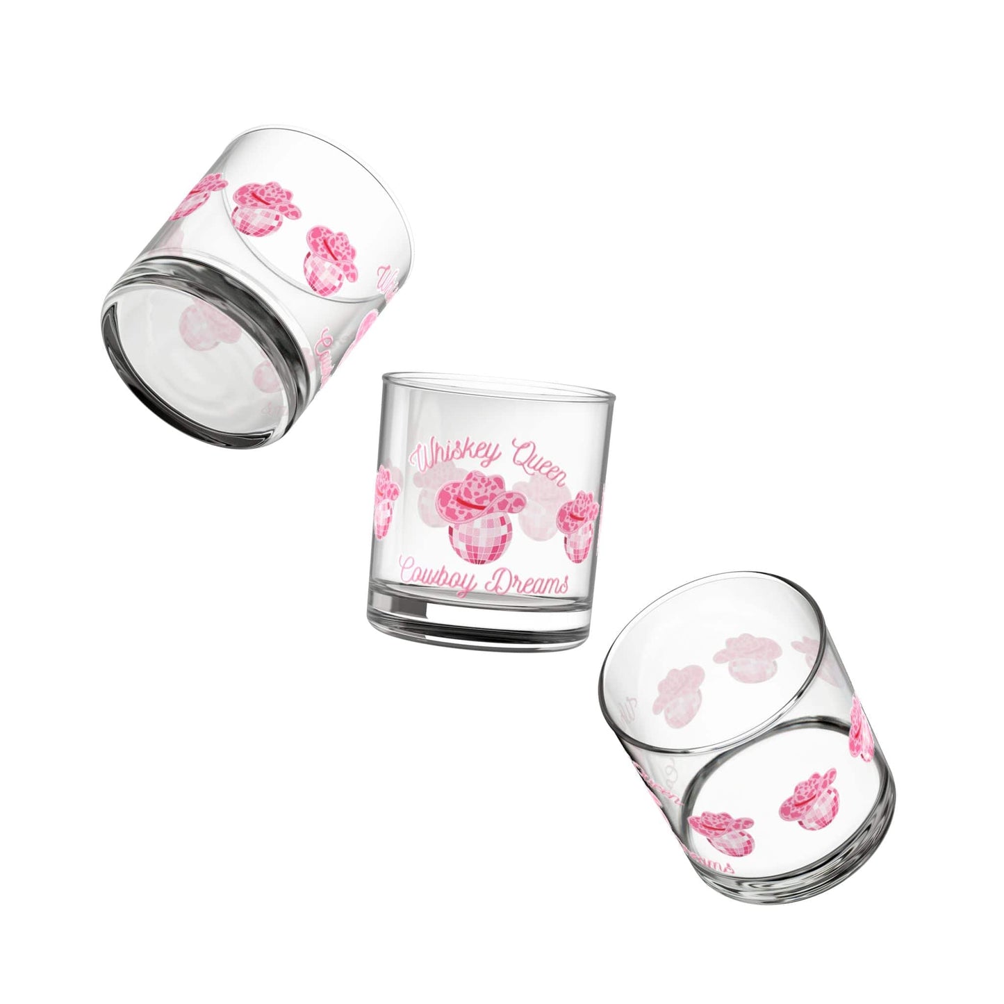 Printify Mug 10oz Whiskey Queen and Cowboy Dreams Whiskey Glass | Gift For Whiskey Lover | Bar Glass | Bourbon Glasses