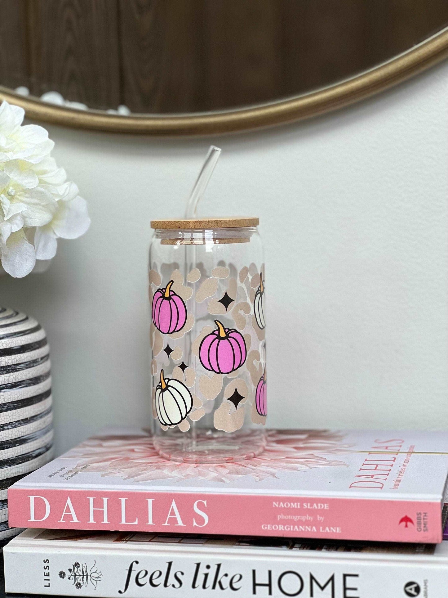 Everyday Ego Drink Cup Pumpkin Dreams Glass Coffee Cup