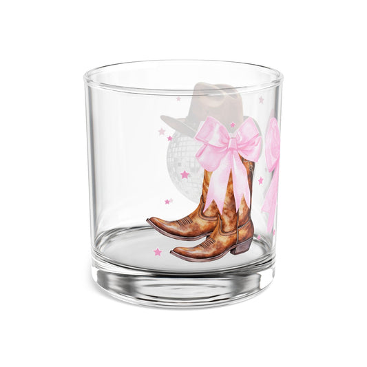 Printify Mug 10oz Cowgirl Coquette | Whiskey Girl Glass | Whiskey Glass for her | Gift For Friend | Whiskey Glass Set | Birthday | Disco Cowgirl Shot Glasses
