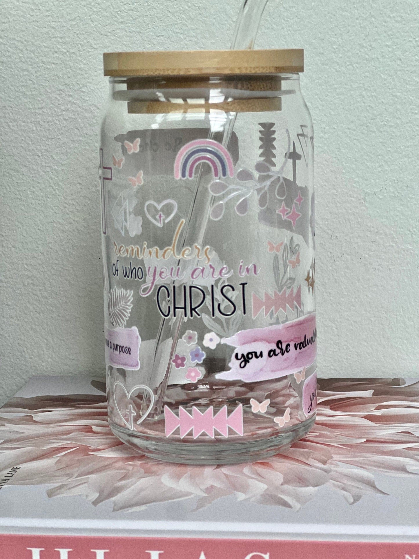 Everyday Ego Drink Cup Christian Affirmations Glass Can