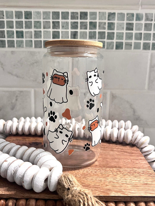 Everyday Ego Drink Cup Cat Ghost Ice Coffee Cup
