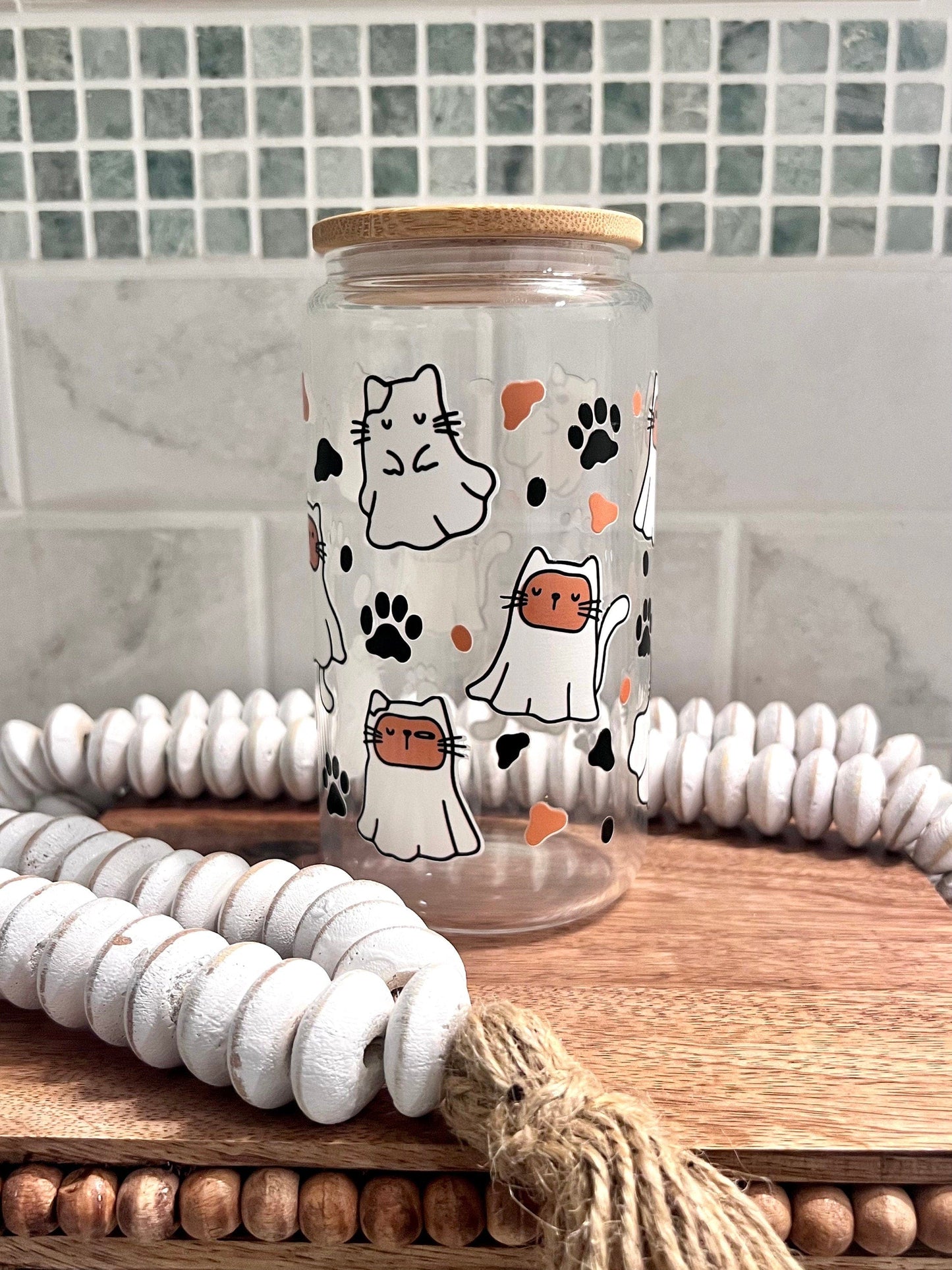 Everyday Ego Drink Cup Cat Ghost Ice Coffee Cup