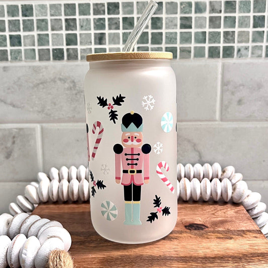 Everyday Ego Drink Cup Christmas Nutcracker Glass Cup