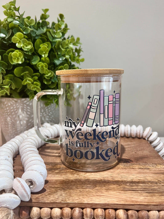 Everyday Ego Glass Mug Bookish Iced Coffee Mug