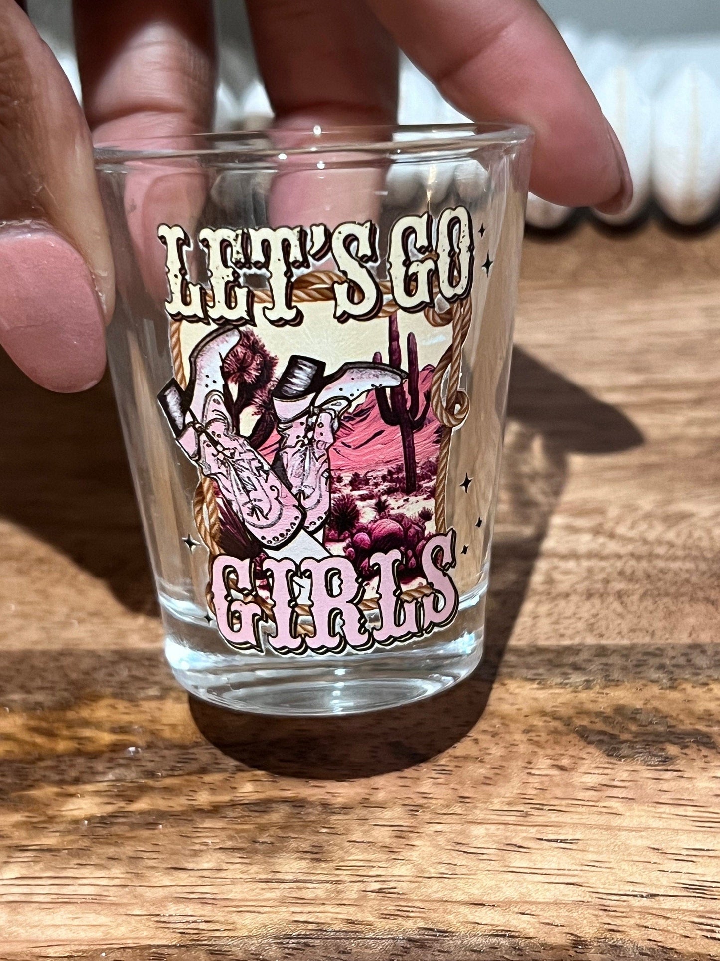 Everyday Ego Let's Go Girls Shot Glass | Bachelorette Party | Party Drinks | Cowboy Boots | Party Favor Shot Glasses | Funny Shot Glasses | Girls Trip