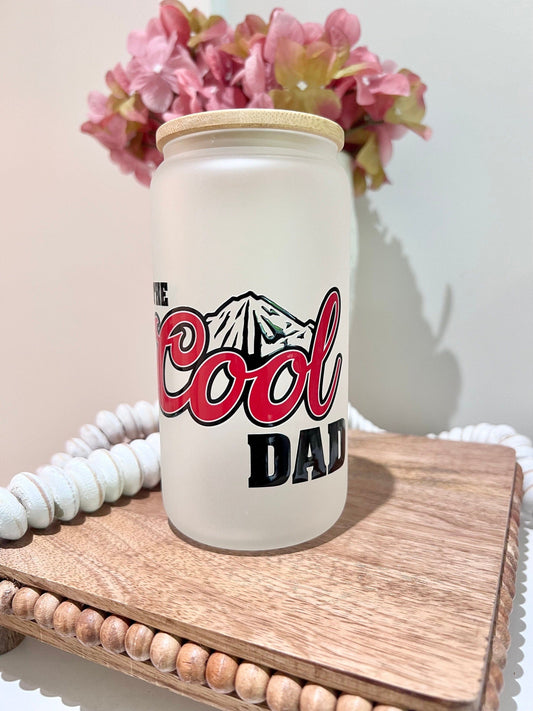 Everyday Ego Glass Cup Cool Dad Beer Glass Can