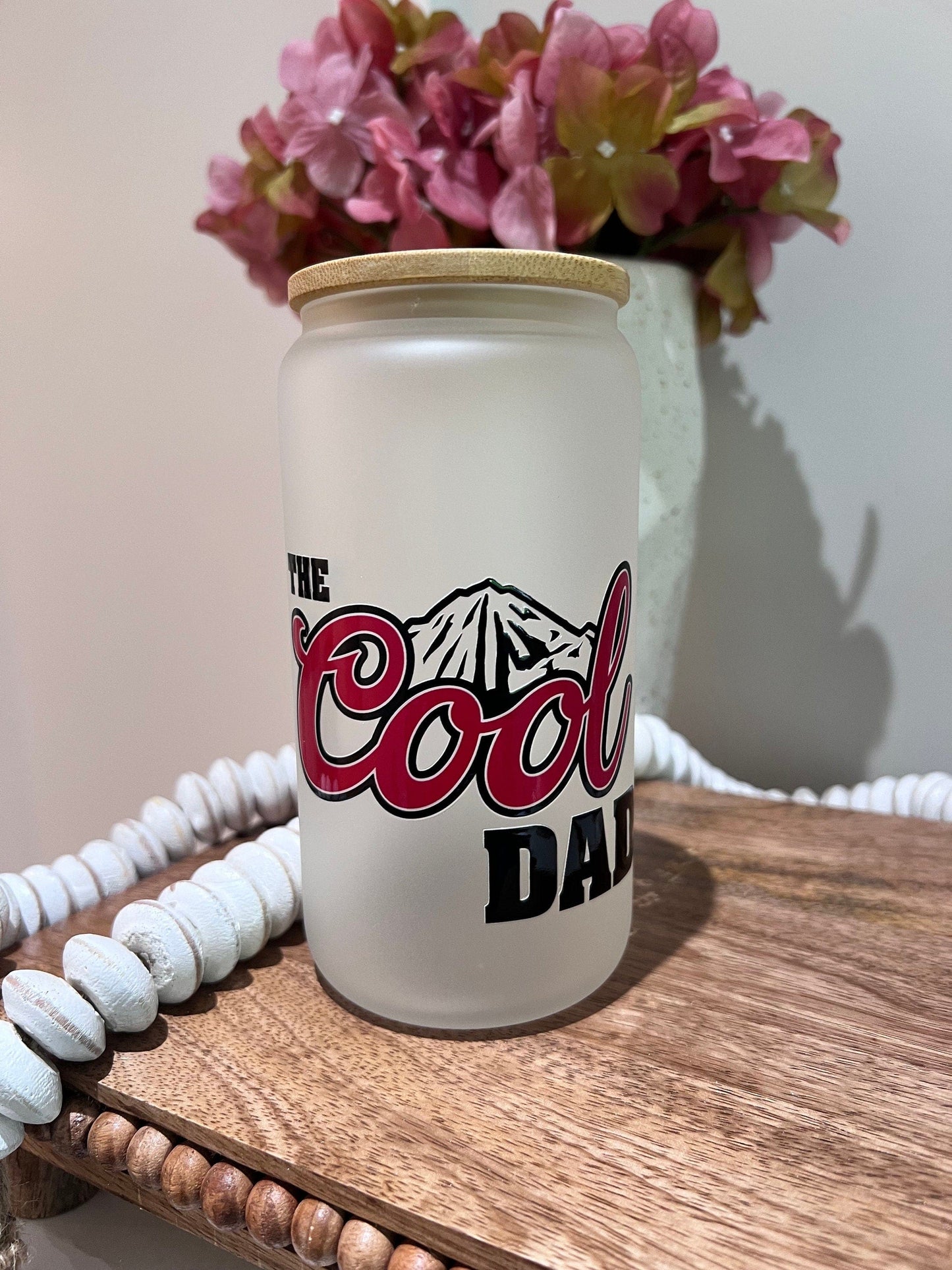 Everyday Ego Glass Cup Cool Dad Beer Glass Can