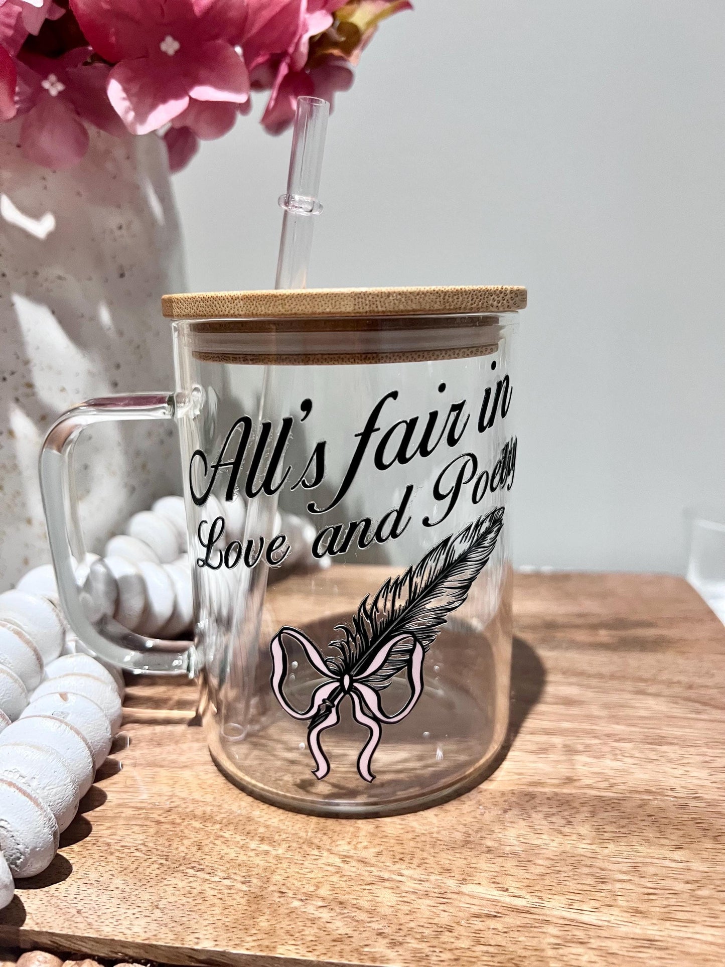Everyday Ego In My Era Glass Mug | Gift For Her | Birthday Gift | Coffee Glass Mug | Swiftea | Tortured Poets Mug | Bookish Mugs 15oz