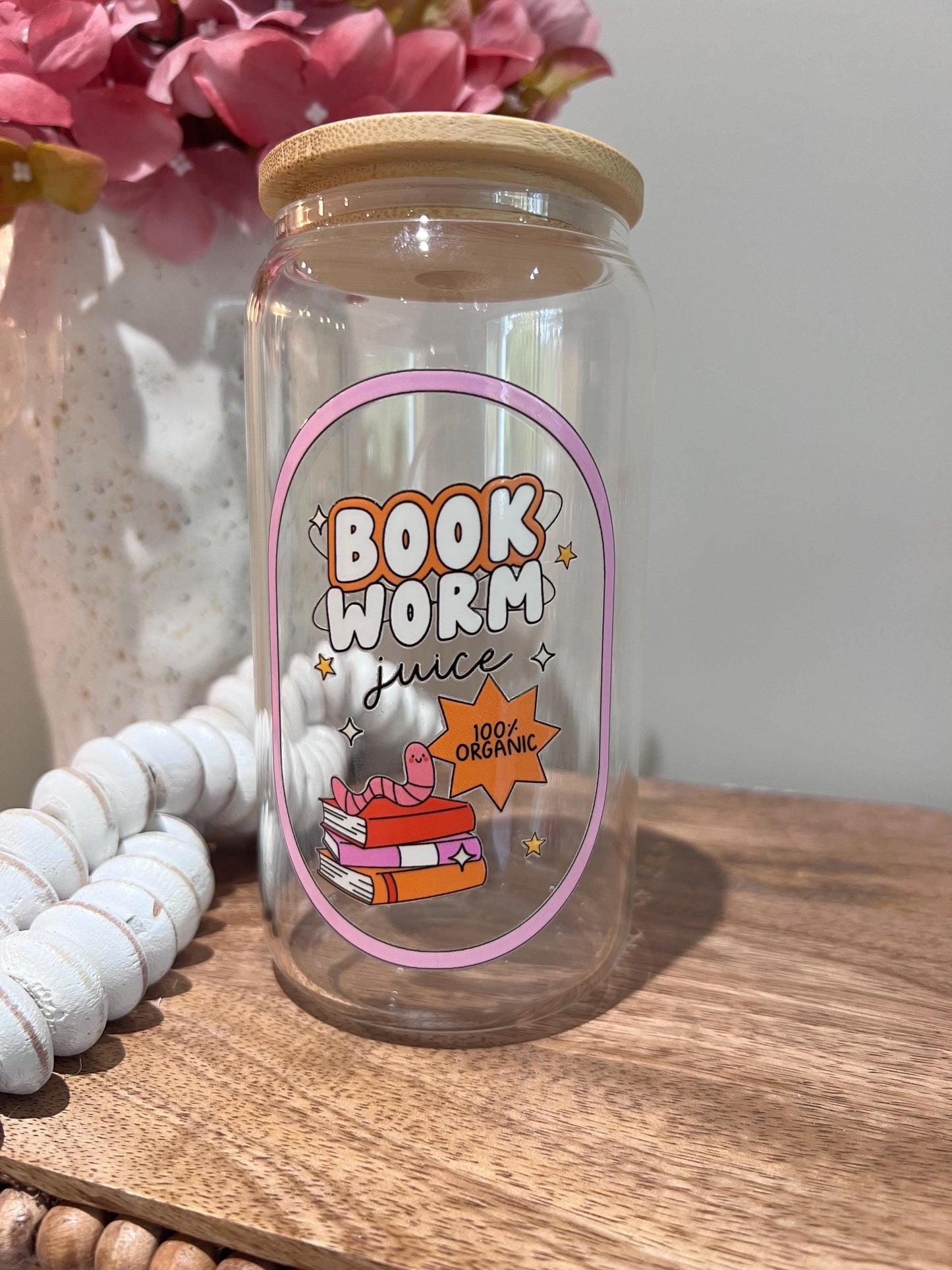 Everyday Ego Drink Cup Bookworm Juice Iced Coffee Cup