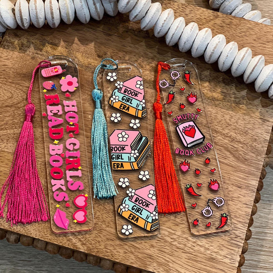 Everyday Ego Trendy Acrylic Bookmark | Book Girl Era | Smut bookmark | Spicy Bookmark | Hot Girls Read | Bookish Gift | Booktok Gift | Book Club Gift
