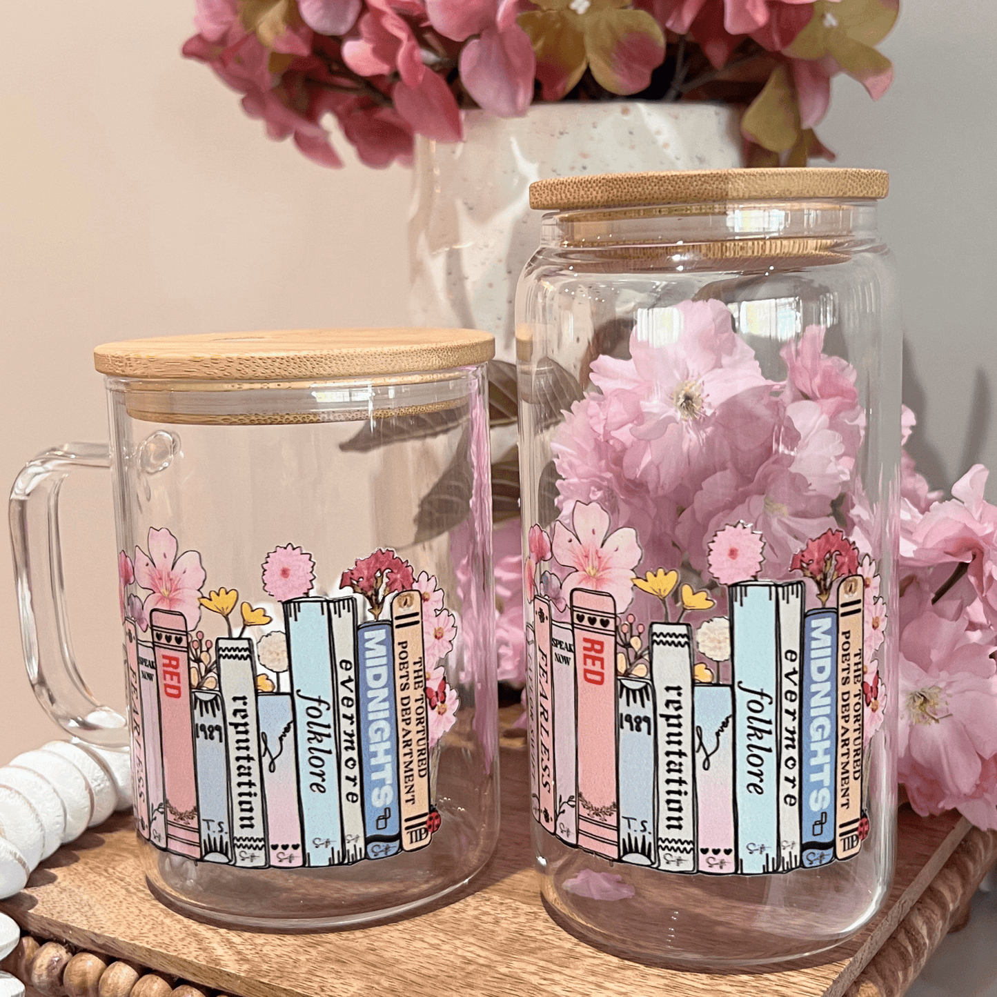 Everyday Ego Glass Mug New Swiftea Glass Mug, Tortured Poets Edition