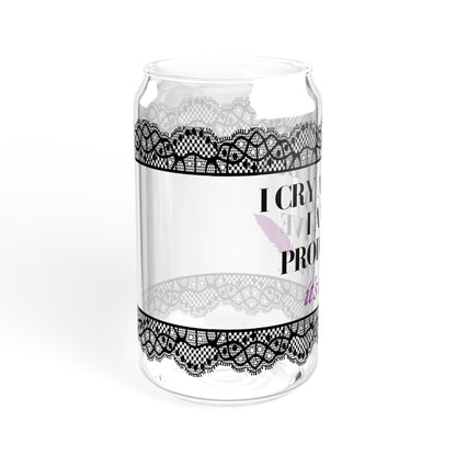 Printify Mug I Am So Productive | Iced Coffee Glass | I Cry A Lot But I Am | Tea Coffee Cups | Gift For Girlfriend | Swiftea Glass | Gifts For Her