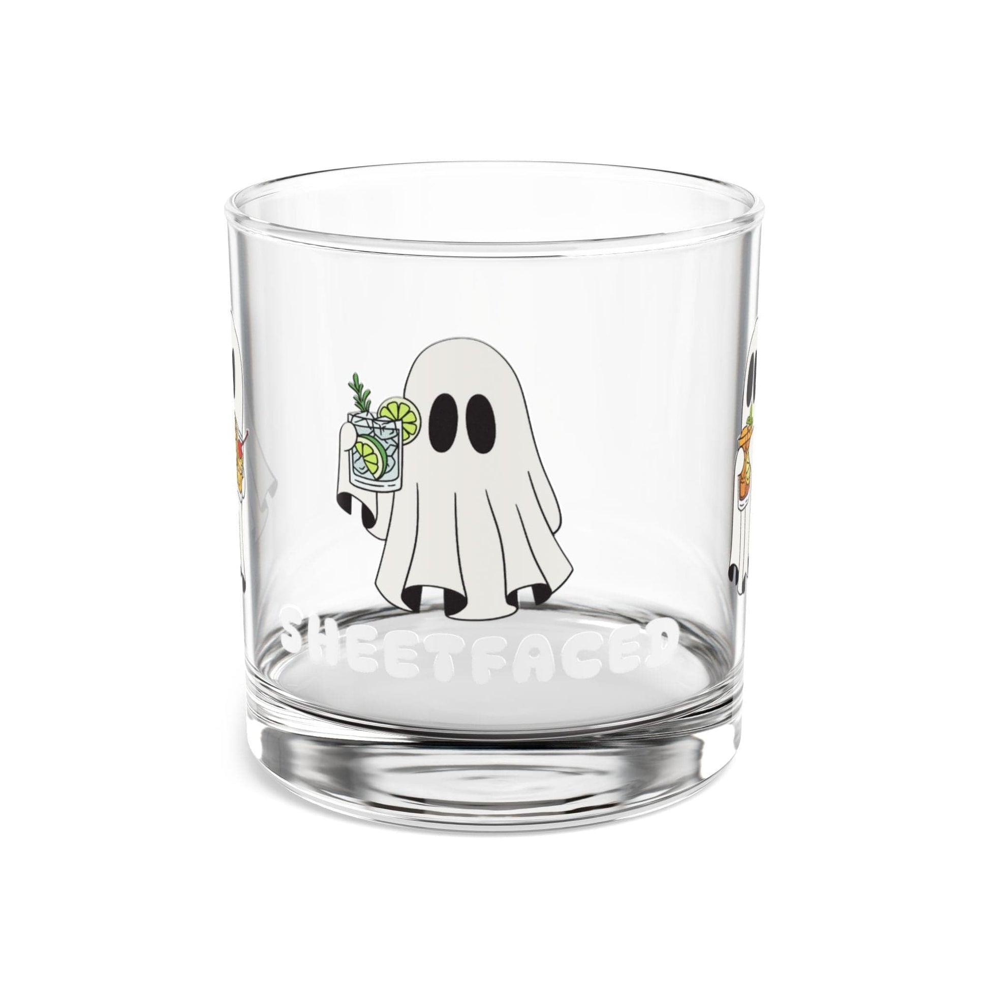 Printify Mug 10oz Halloween Whiskey Glass | Gift For Whiskey Lover | Bar Glass | Halloween Gifts For Him | Crow Gift | Bourbon Glasses | Whiskey Rocks Glass