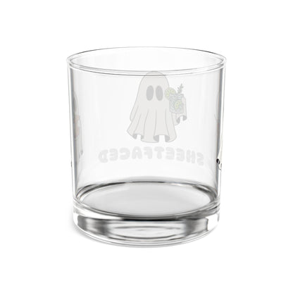 Printify Mug 10oz Halloween Whiskey Glass | Gift For Whiskey Lover | Bar Glass | Halloween Gifts For Him | Crow Gift | Bourbon Glasses | Whiskey Rocks Glass