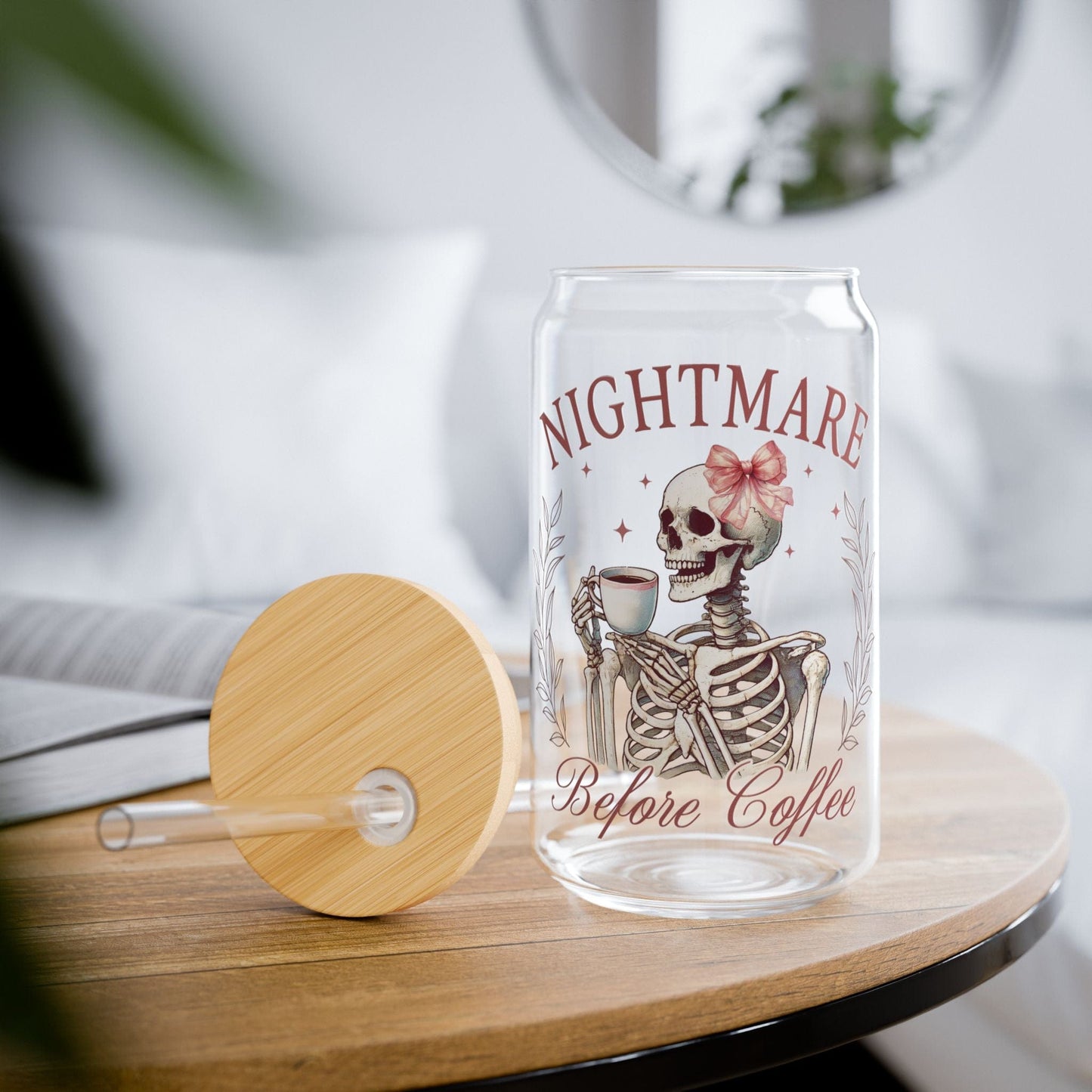 Printify Mug Nightmare Before Coffee | Coffee Cup | Gift Ideas | Nightmare Before Christmas | Halloween Decor | Coffee Lover Gift | Iced Coffee Lovers