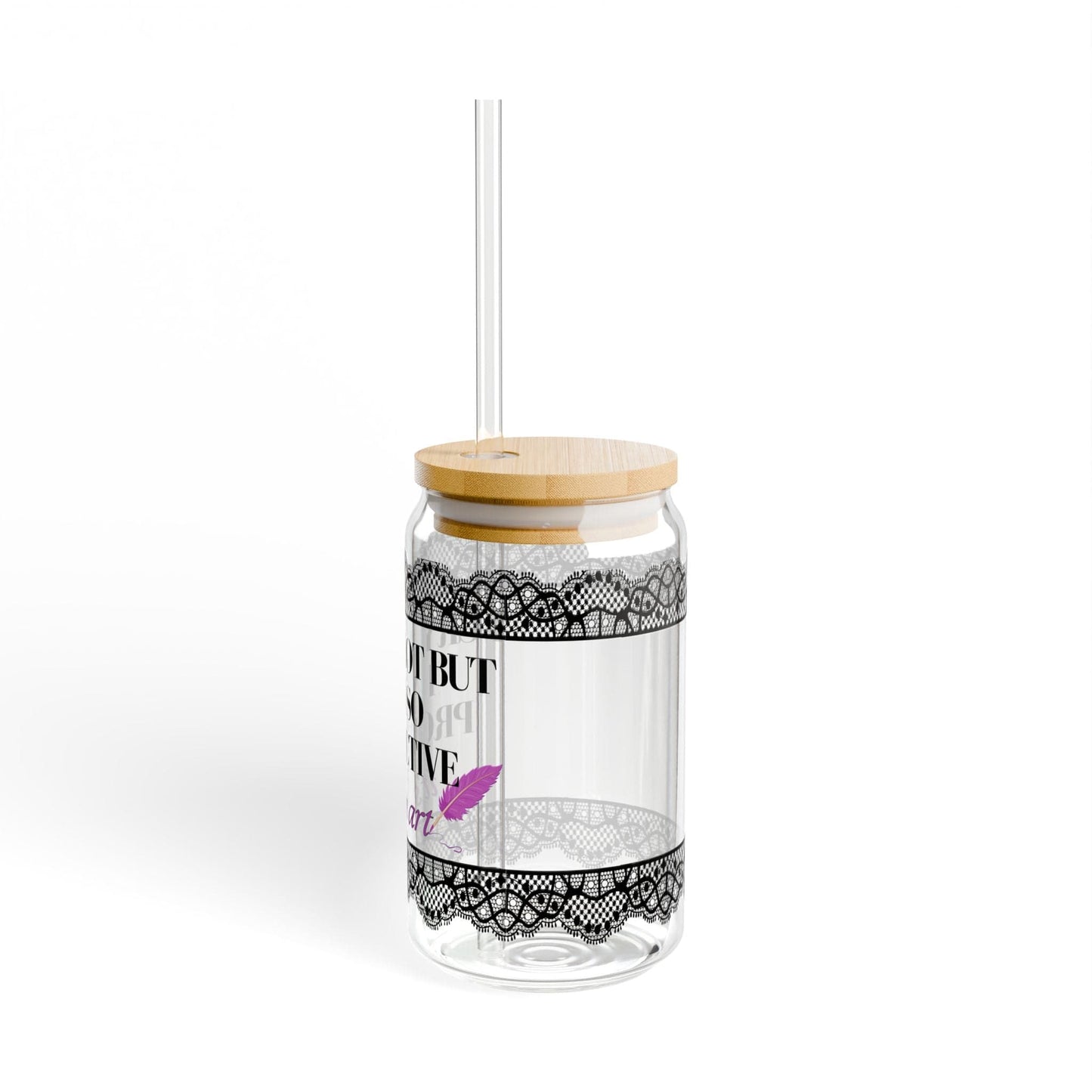 Printify Mug I Am So Productive | Iced Coffee Glass | I Cry A Lot But I Am | Tea Coffee Cups | Gift For Girlfriend | Swiftea Glass | Gifts For Her