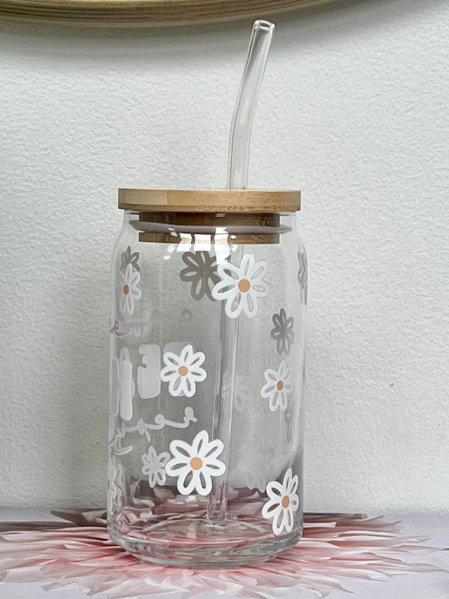 Everyday Ego Coffee Teach Repeat, Glass Coffee Cup, Cute Cup Beer Can Iced Coffee Glass Cup With Lid And Straw, Teacher Gift