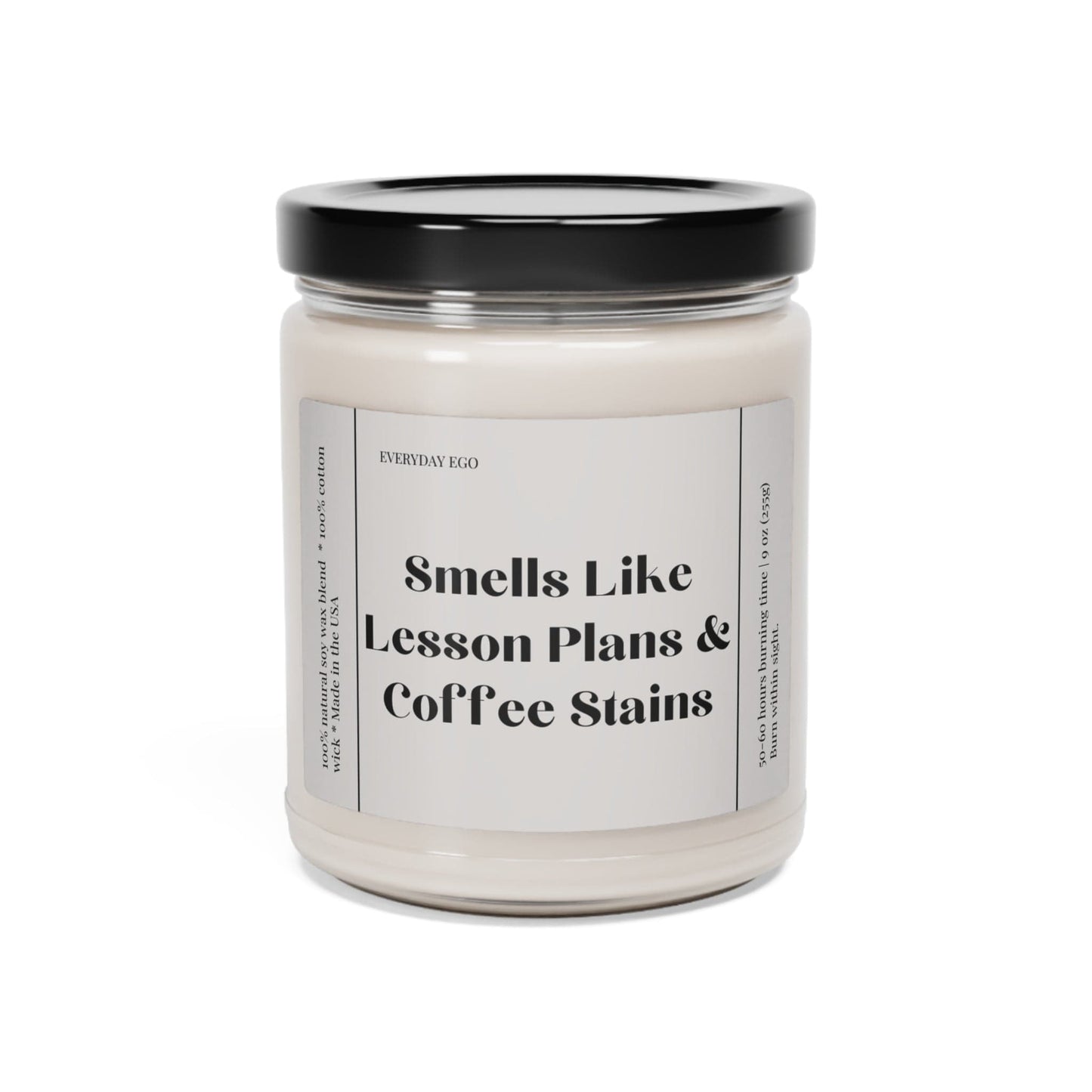 Printify Home Decor Teacher Gifts | Funny Gift | Teacher Appreciation | Personalized Candle | Lesson Plans  | Soy Candle | Best Teacher | Funny Candles