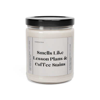 Printify Home Decor Teacher Gifts | Funny Gift | Teacher Appreciation | Personalized Candle | Lesson Plans  | Soy Candle | Best Teacher | Funny Candles