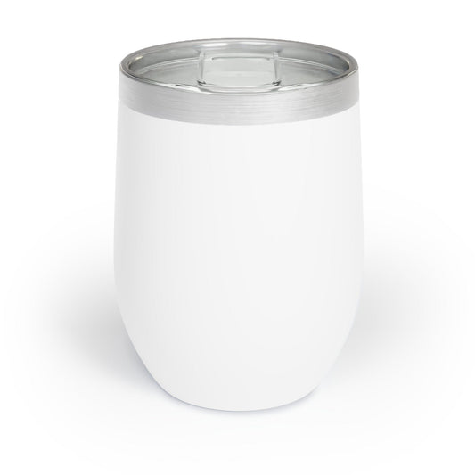 Printify Mug White / 12oz Winter Wine Tumbler | Secret Santa Gift | Holiday Wine Tumbler | Christmas Lover Gift | Stainless Steel Wine Tumbler | Christmas Wine Glass