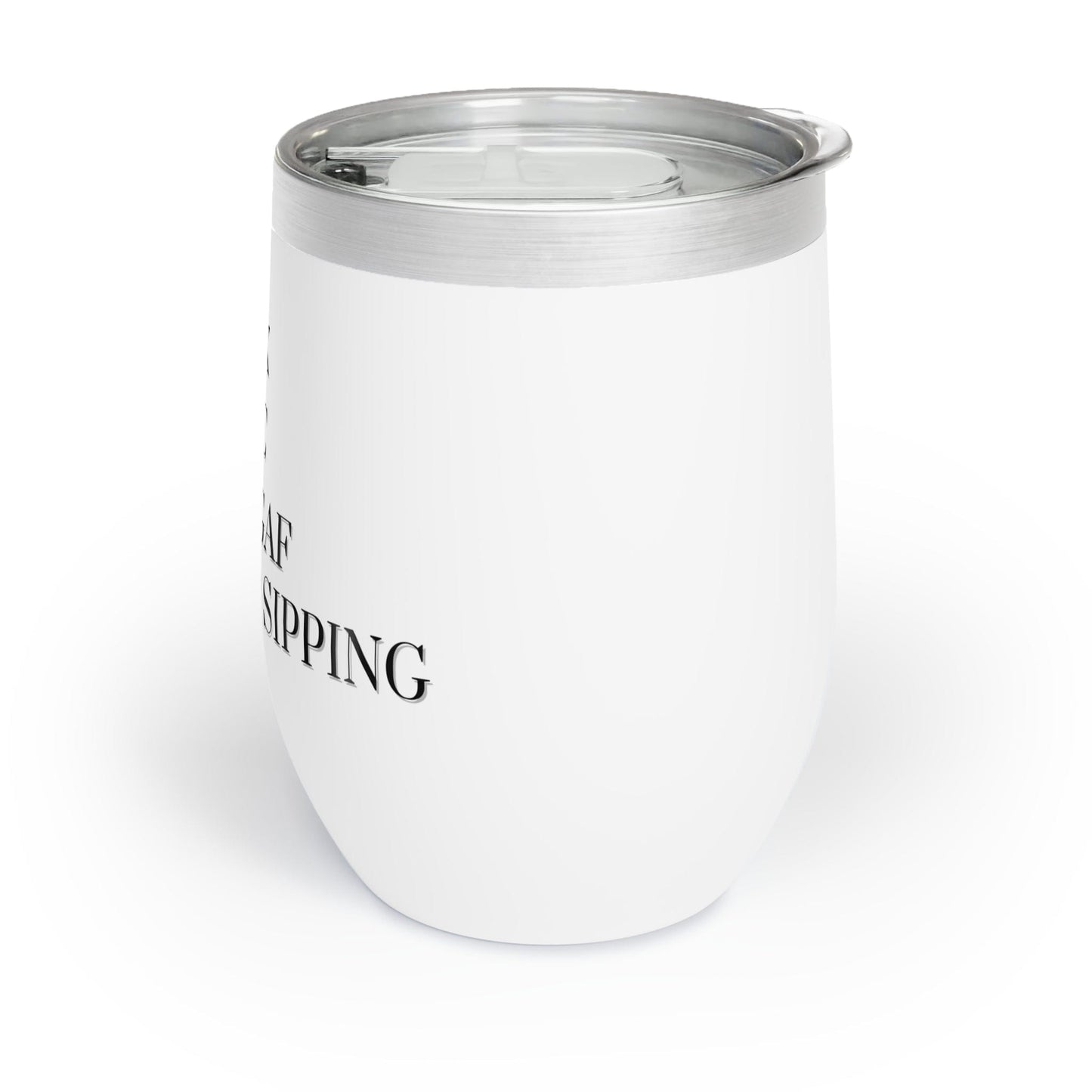Printify Mug White / 12oz Winter Wine Tumbler | Secret Santa Gift | Holiday Wine Tumbler | Christmas Lover Gift | Stainless Steel Wine Tumbler | Christmas Wine Glass