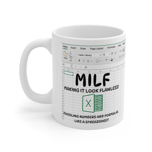 Printify Mug 11oz Spreadsheet Mug | Funny Excel Mug | CPA Gift | Data Analyst Mug | Accountant Gift | Freak In The Sheets | Secret Santa | Excel Mug