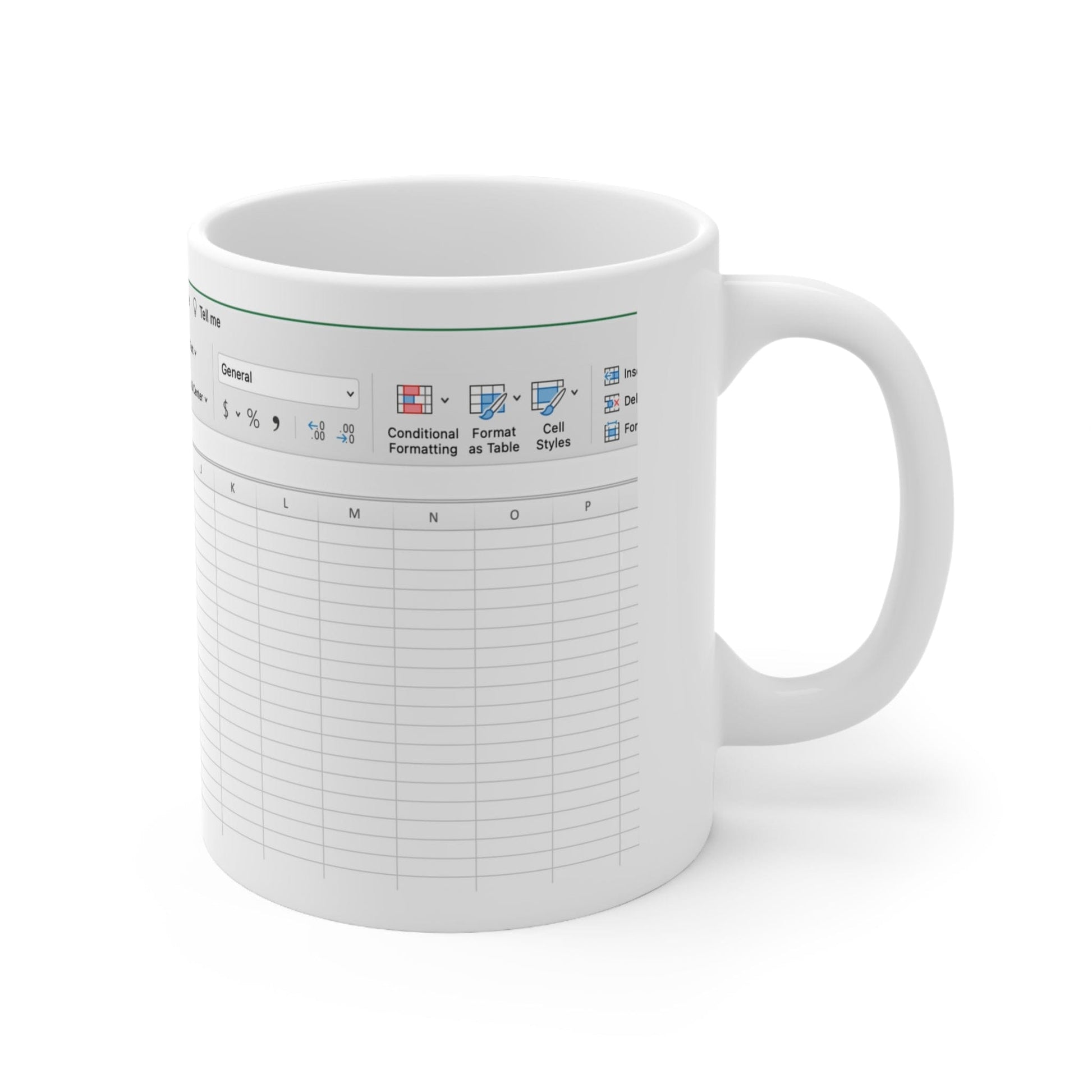 Printify Mug 11oz Spreadsheet Mug | Funny Excel Mug | CPA Gift | Data Analyst Mug | Accountant Gift | Freak In The Sheets | Secret Santa | Excel Mug