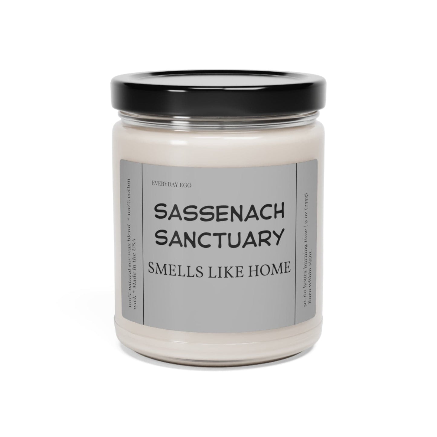 Printify Home Decor Sassenach Soy Candle | Bookish Candle | Book Lovers Candle | Outlander Inspired | Book Scented Candle | Outlander Candle | Jamie Fraser