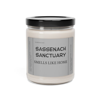 Printify Home Decor Sassenach Soy Candle | Bookish Candle | Book Lovers Candle | Outlander Inspired | Book Scented Candle | Outlander Candle | Jamie Fraser