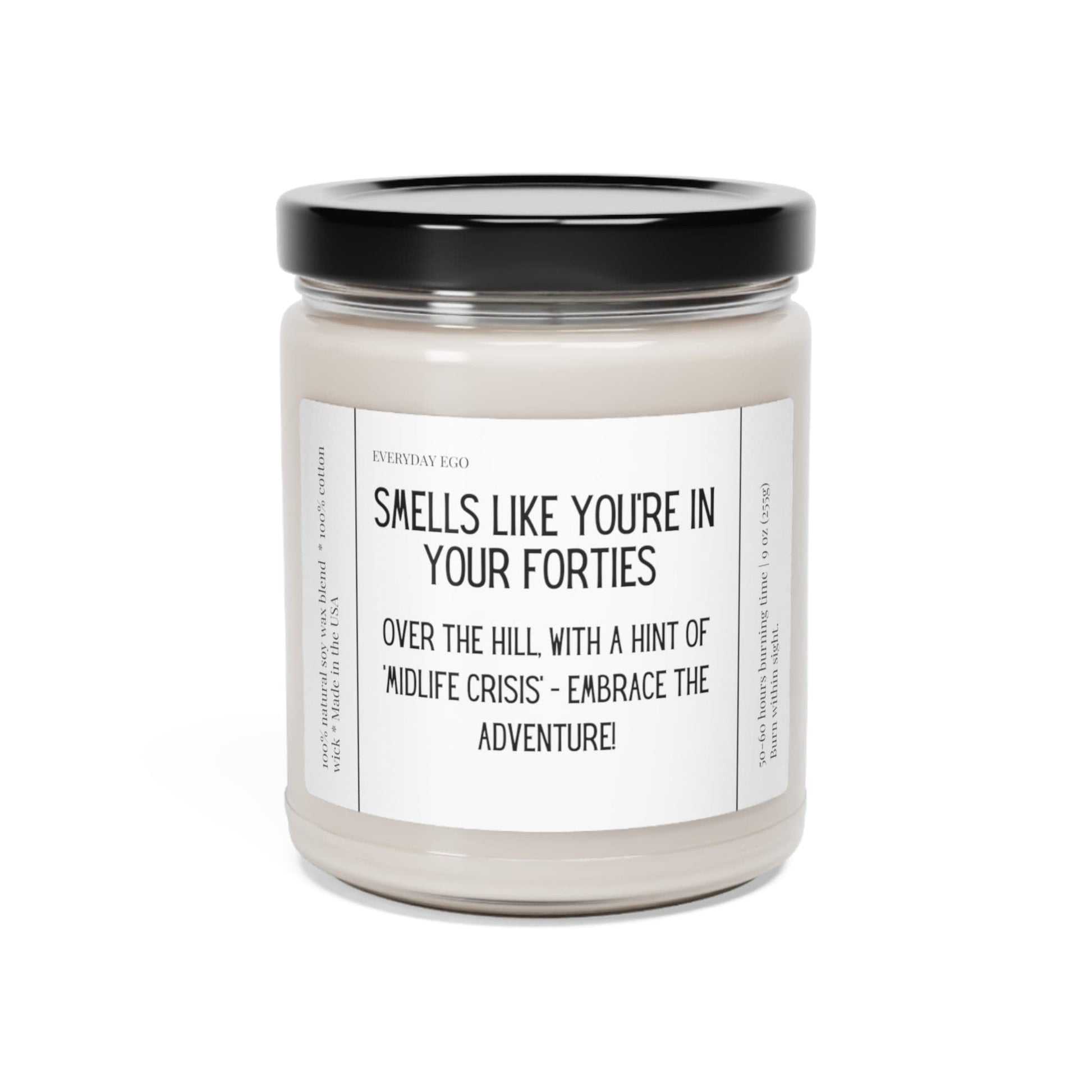 Printify Home Decor 40th Birthday Gift | Personalized Candle Gift | All Natural Soy Wax | Birthday Candle | Smells Like You'Re Not In Your Thirties Anymore