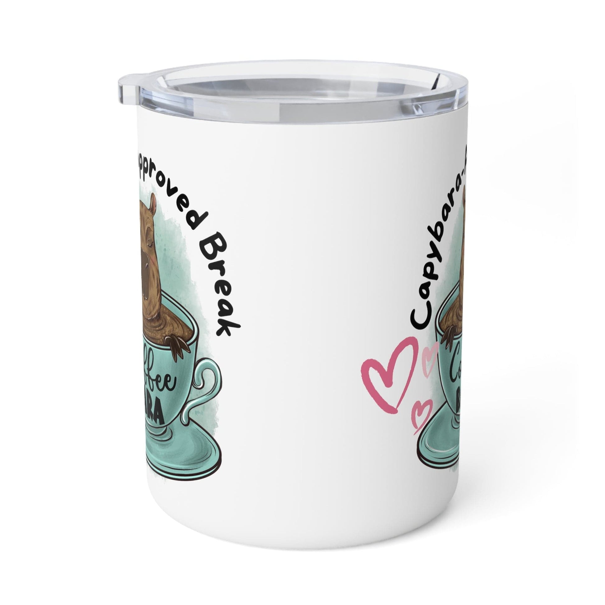 Printify Mug 10oz / White Capybara Mug | Capybara Lover Gift Idea | Capybara Drinkwear | Cute Capybara Gift | Cute Mug Design | Cappuccino Mug | Cute Animal Mug