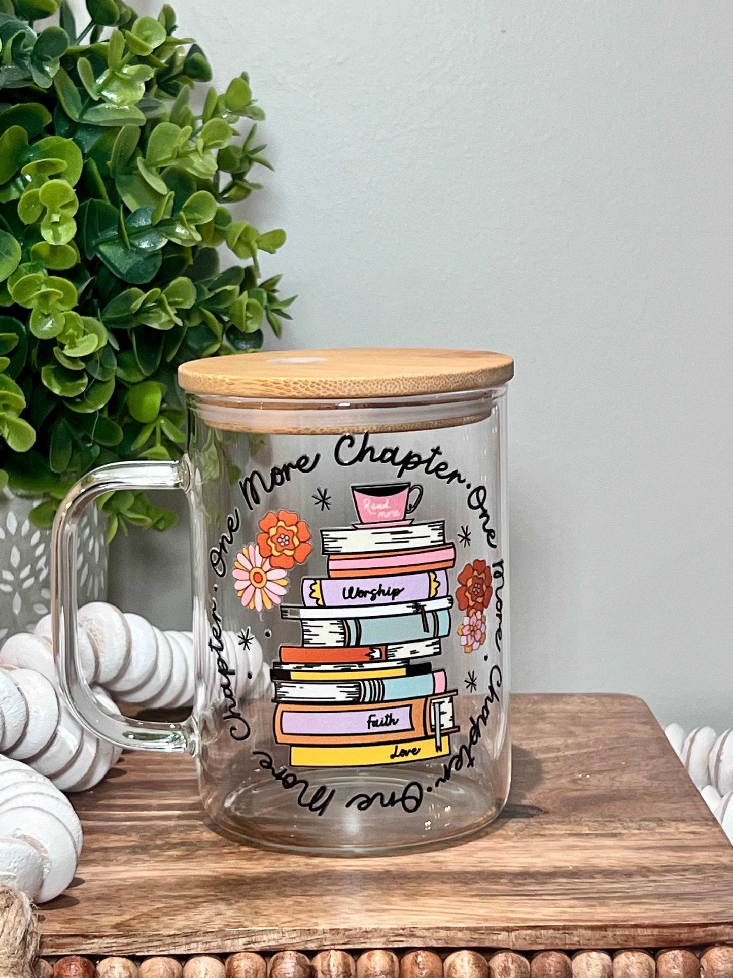 Everyday Ego Glass Mug One More Chapter Glass Mug