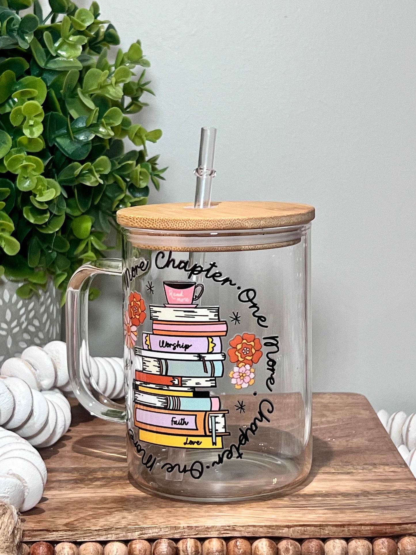 Everyday Ego Glass Mug One More Chapter Glass Mug