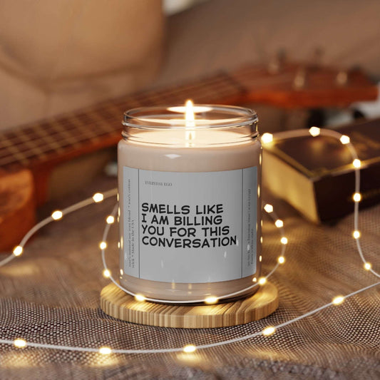 Printify Home Decor Clean Cotton / 9oz Smells Like I am Billing You- Candle