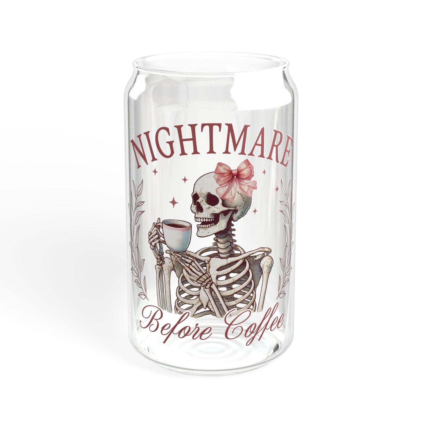 Printify Mug Without lid or straw / 16oz Nightmare Before Coffee | Coffee Cup | Gift Ideas | Nightmare Before Christmas | Halloween Decor | Coffee Lover Gift | Iced Coffee Lovers