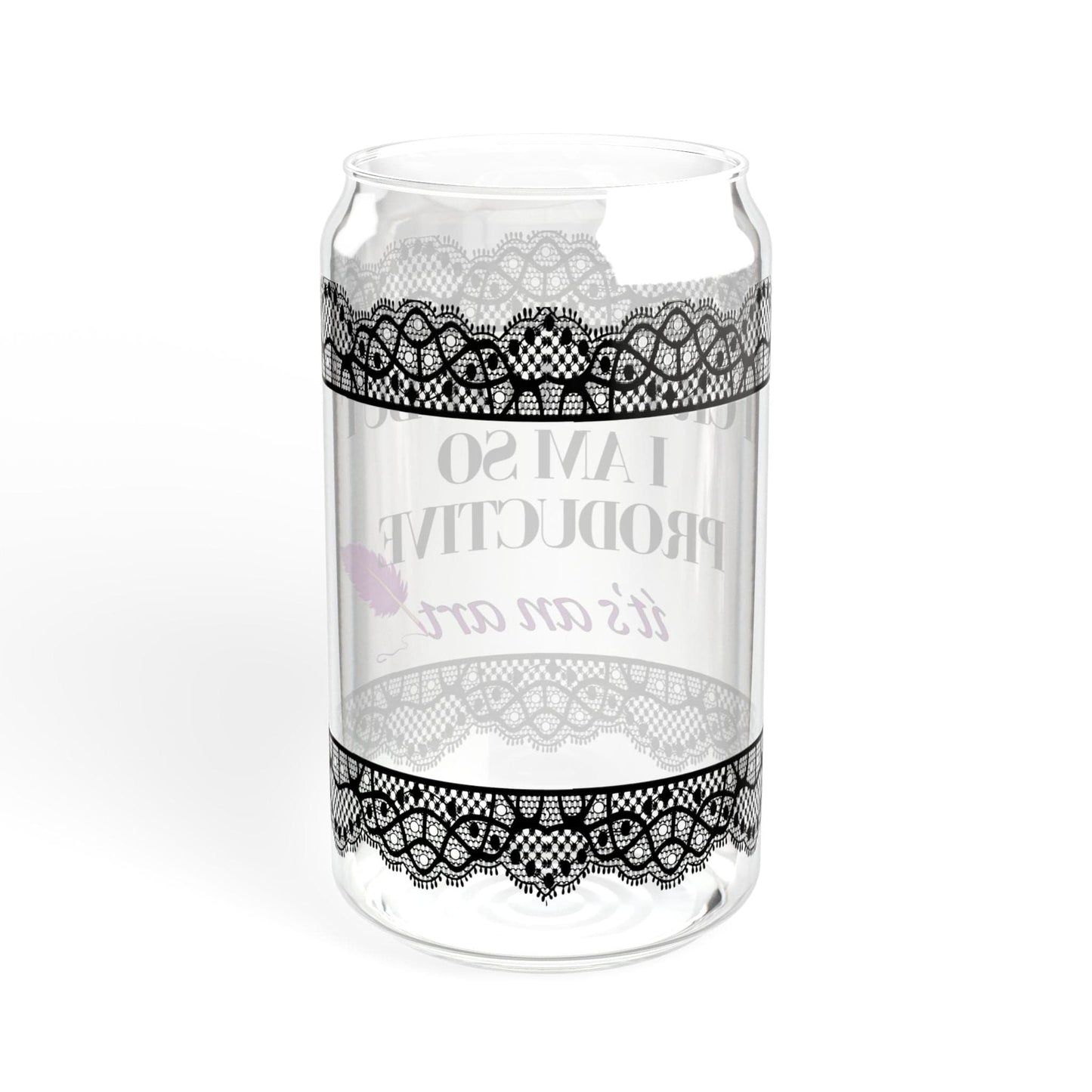 Printify Mug I Am So Productive | Iced Coffee Glass | I Cry A Lot But I Am | Tea Coffee Cups | Gift For Girlfriend | Swiftea Glass | Gifts For Her