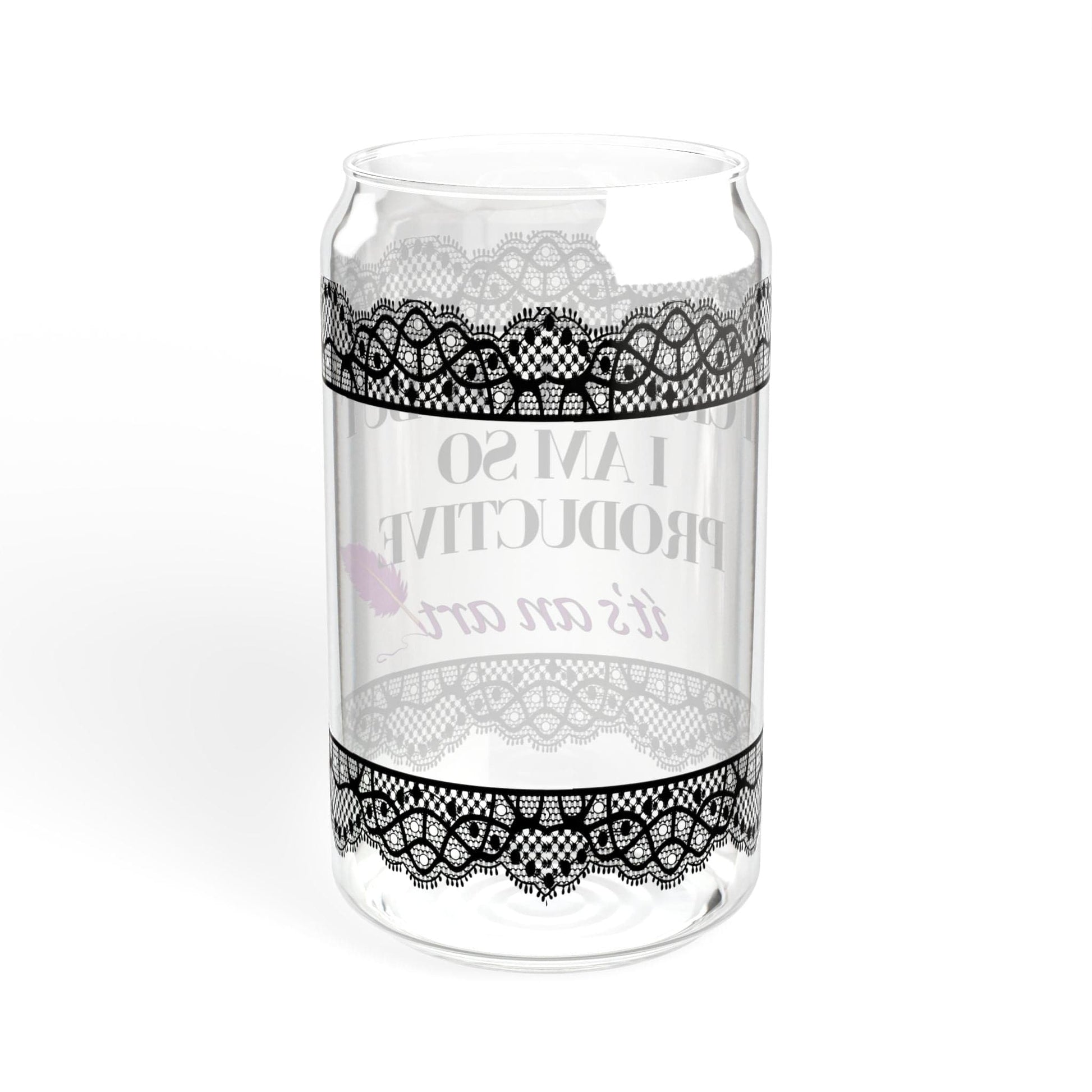 Printify Mug I Am So Productive | Iced Coffee Glass | I Cry A Lot But I Am | Tea Coffee Cups | Gift For Girlfriend | Swiftea Glass | Gifts For Her