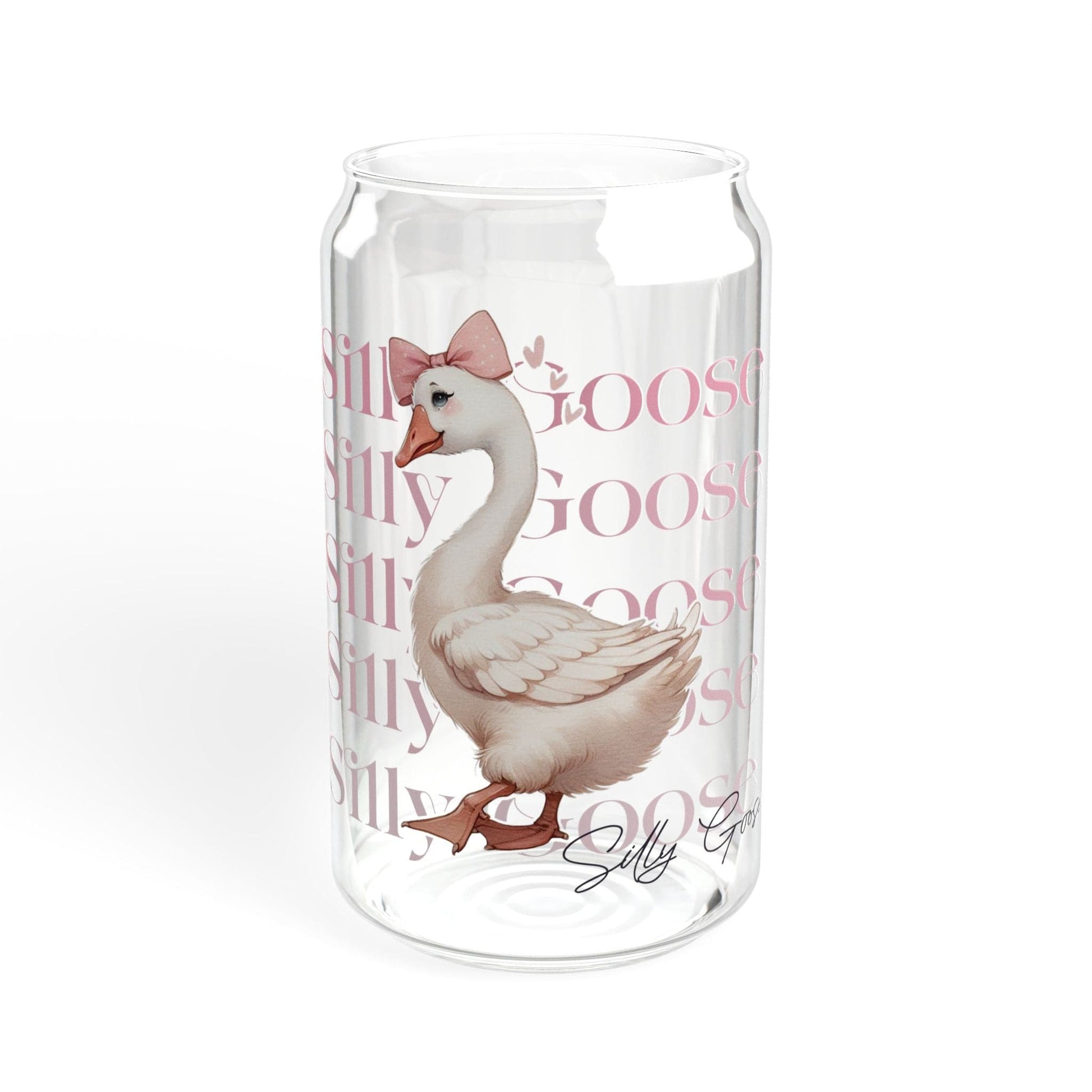 Printify Mug Funny Gift | Spooky Season Gift | Funny Stickers | Silly Goose Sticker | Bridal Shower Gifts | Iced Coffee Cup | Sipper Glass