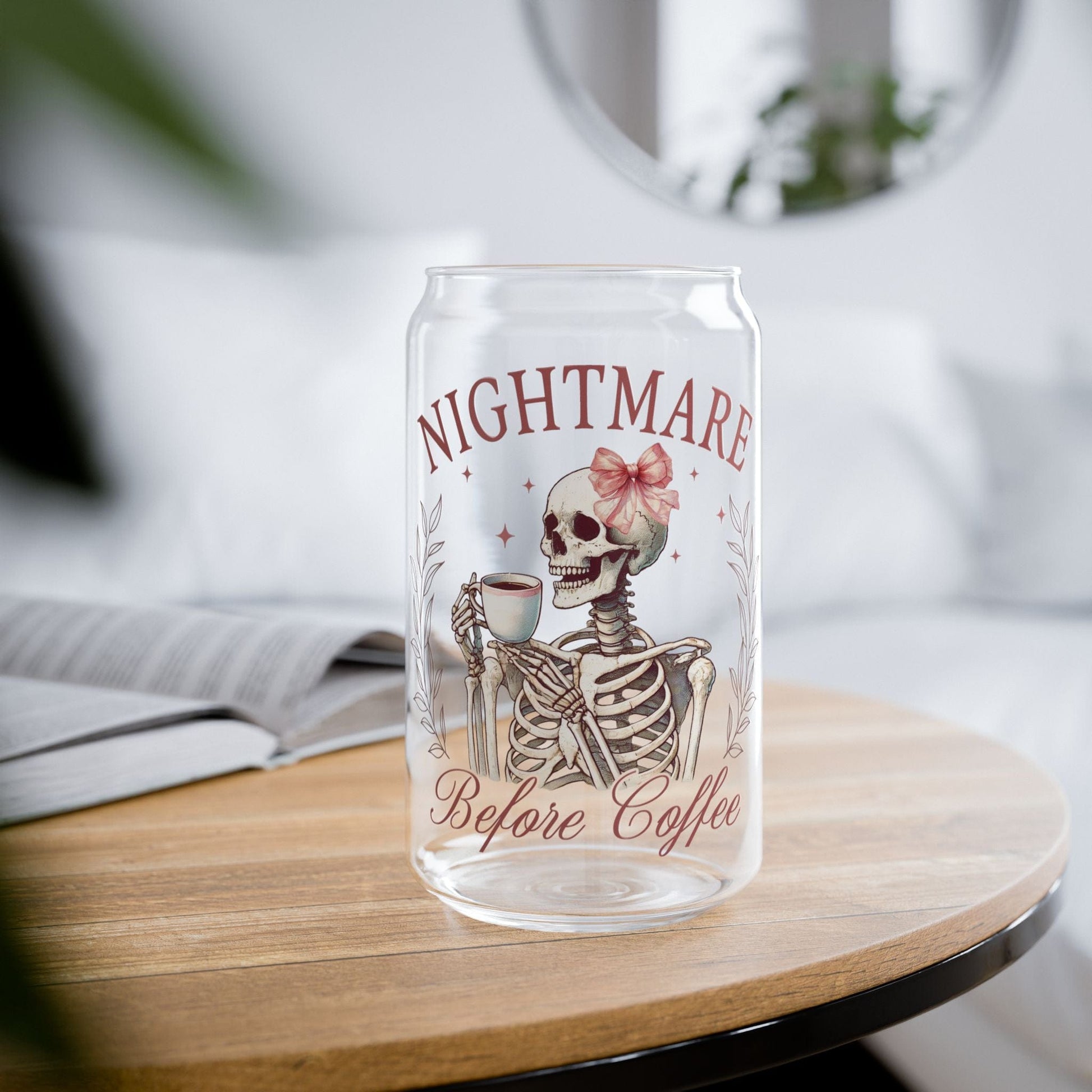 Printify Mug Nightmare Before Coffee | Coffee Cup | Gift Ideas | Nightmare Before Christmas | Halloween Decor | Coffee Lover Gift | Iced Coffee Lovers