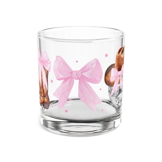 Printify Mug 10oz Cowgirl Coquette | Whiskey Girl Glass | Whiskey Glass for her | Gift For Friend | Whiskey Glass Set | Birthday | Disco Cowgirl Shot Glasses