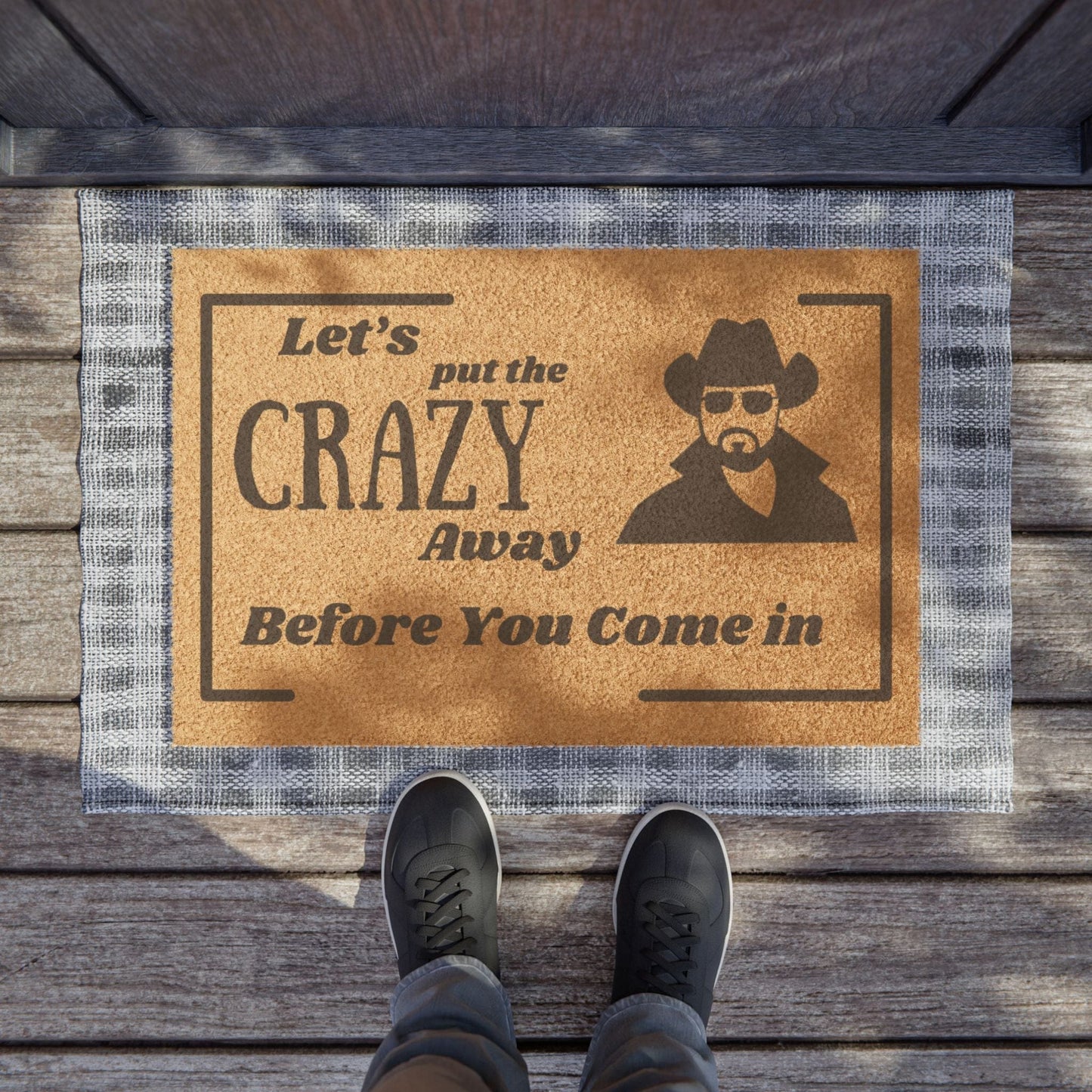 Printify Home Decor 24" x 16" Funny Welcome Doormat