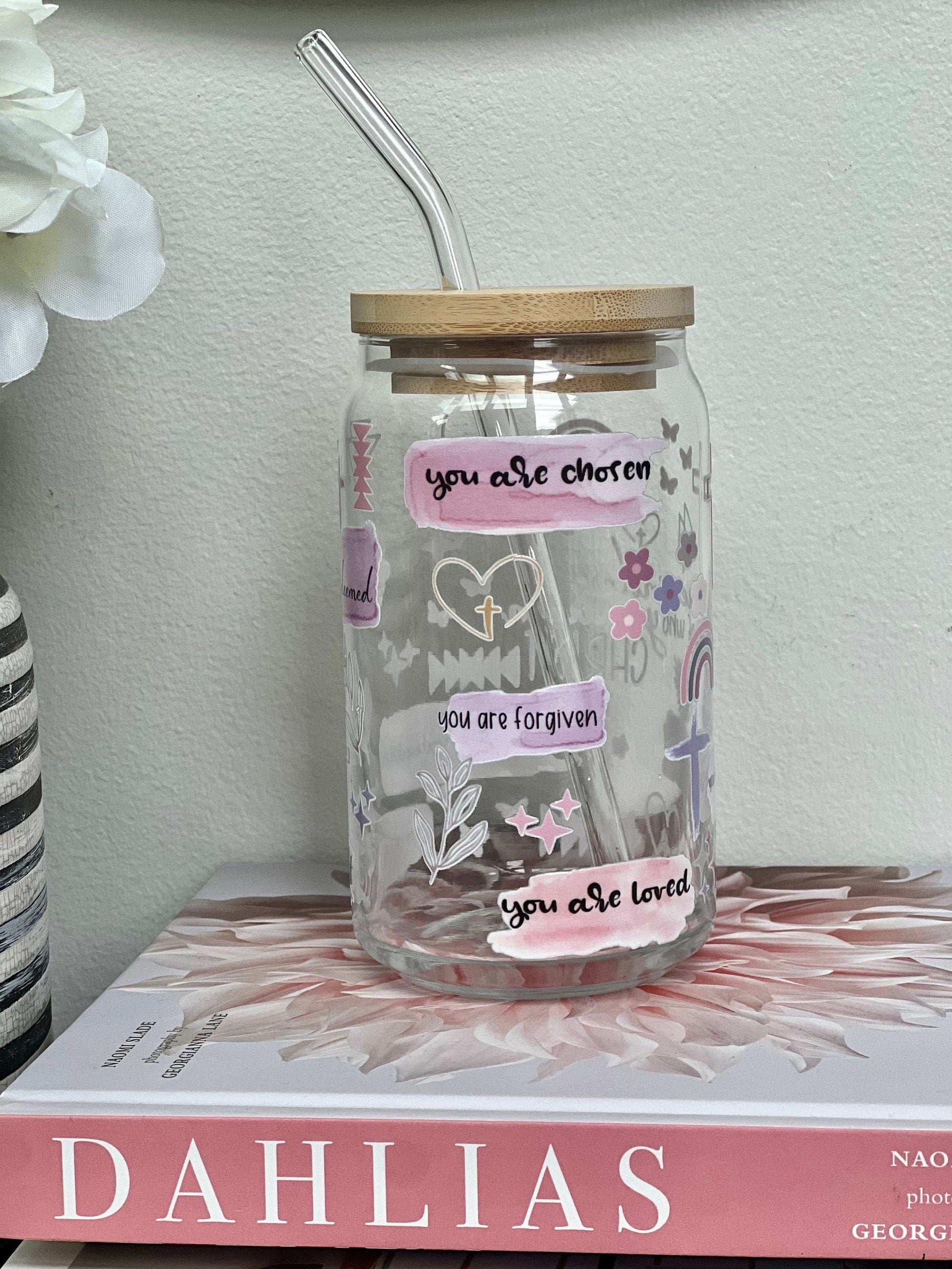 Everyday Ego Drink Cup Christian Affirmations Glass Can