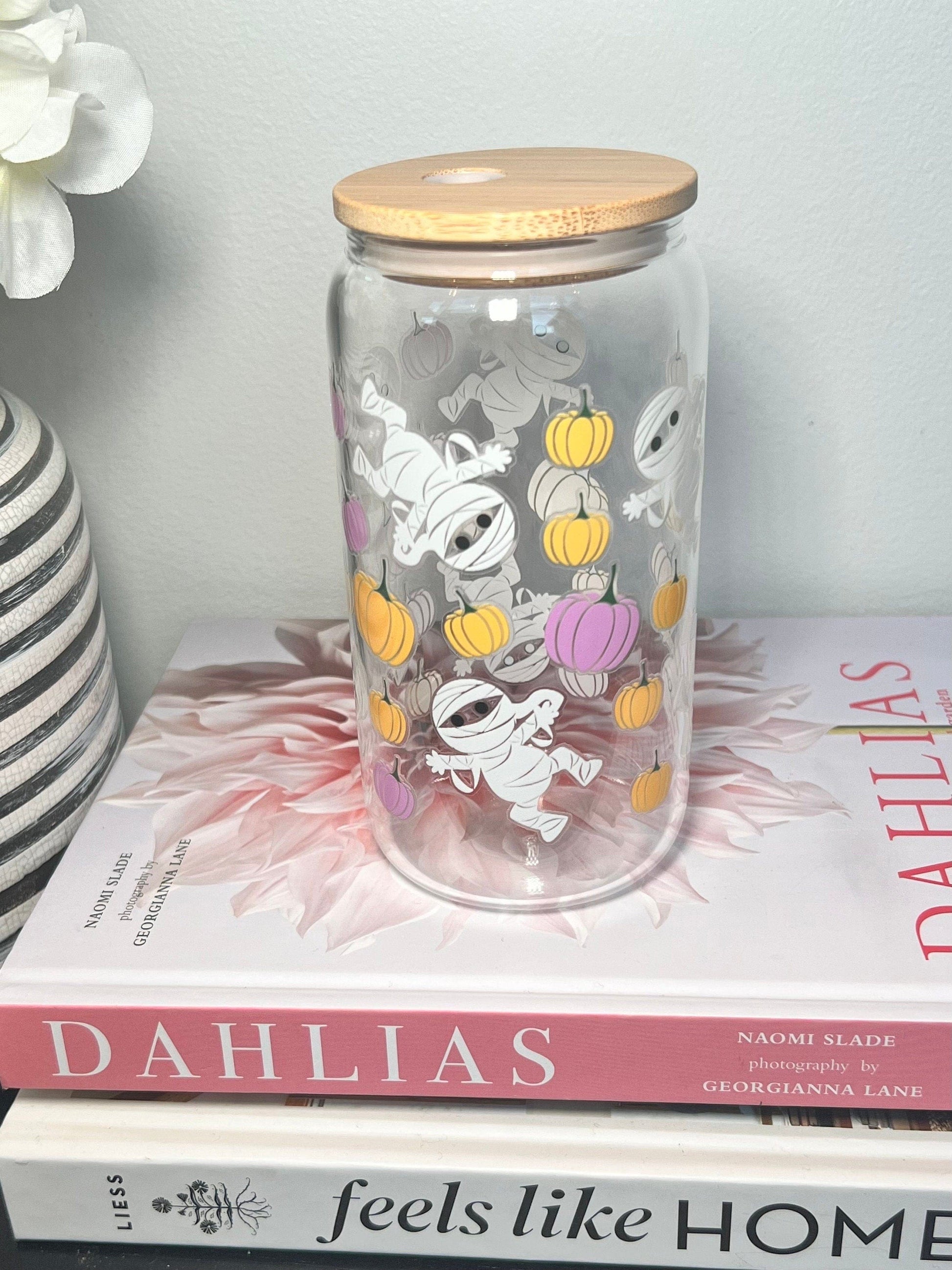Everyday Ego Fall Cup | Pumpkins Beer Can Glass | Pumpkin Glass Cup | Pumpkin Mug | Coffee Lover Gift | Personalized Gift | Mummy Cup | Halloween Cups