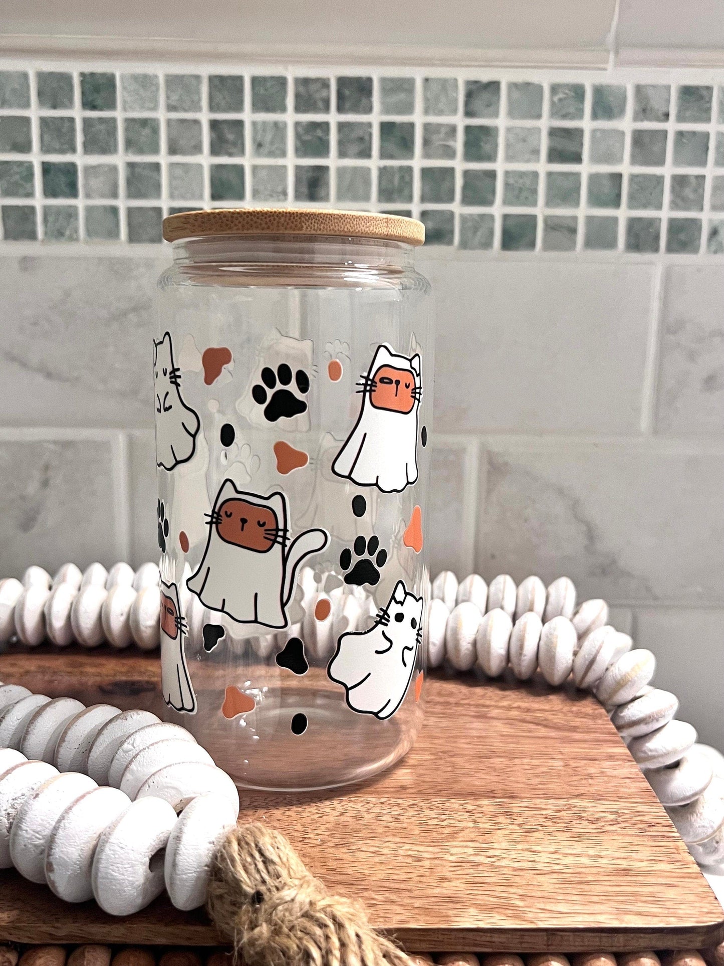 Everyday Ego Drink Cup Cat Ghost Ice Coffee Cup
