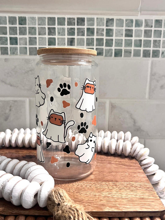 Everyday Ego Drink Cup Cat Ghost Ice Coffee Cup