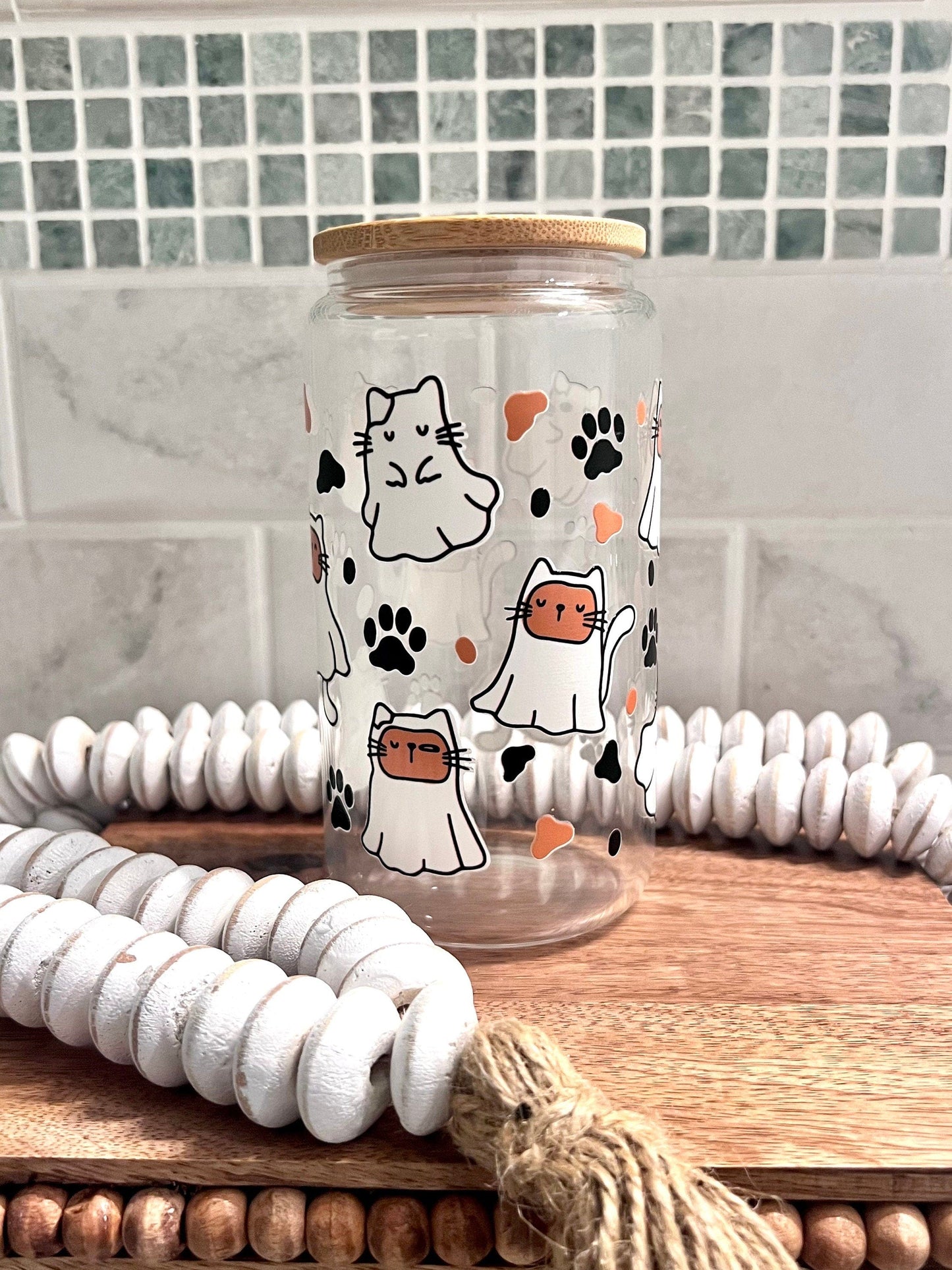 Everyday Ego Drink Cup Cat Ghost Ice Coffee Cup