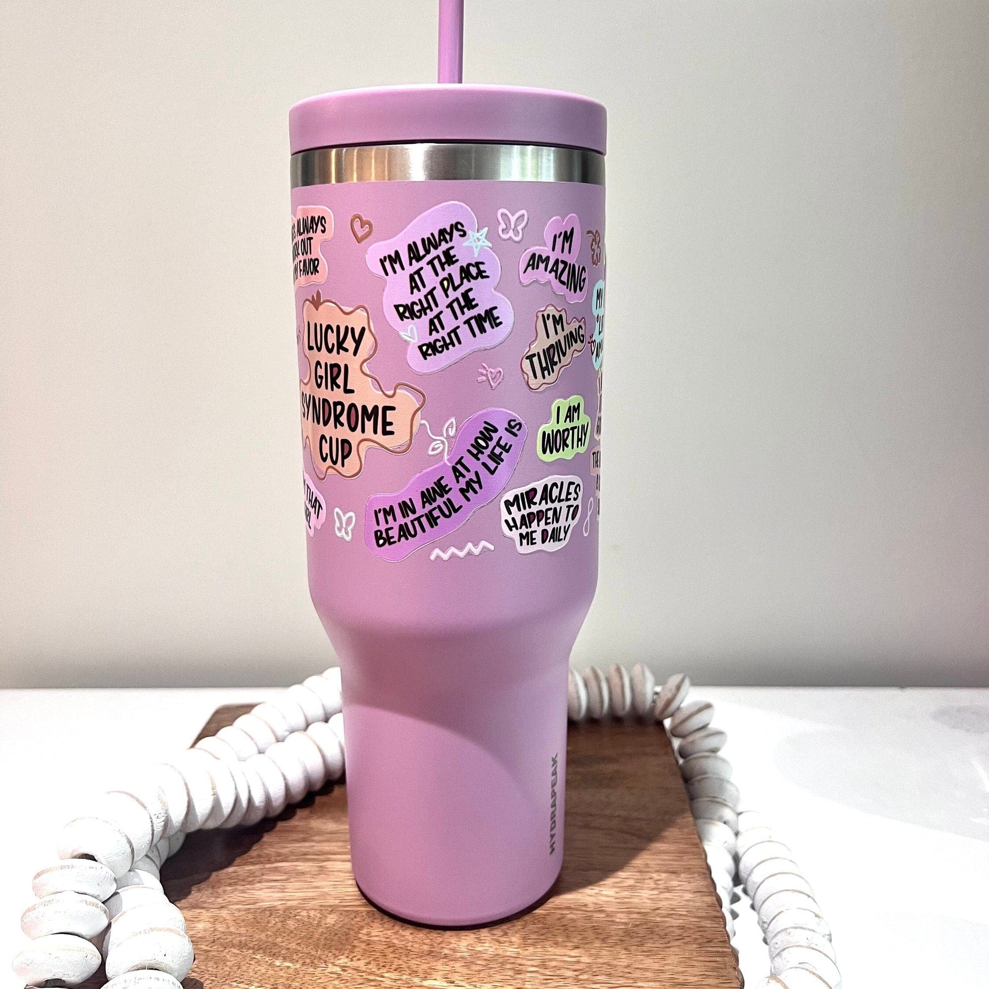 Everyday Ego Lucky Girl 40oz Dupe Tumbler With Handle