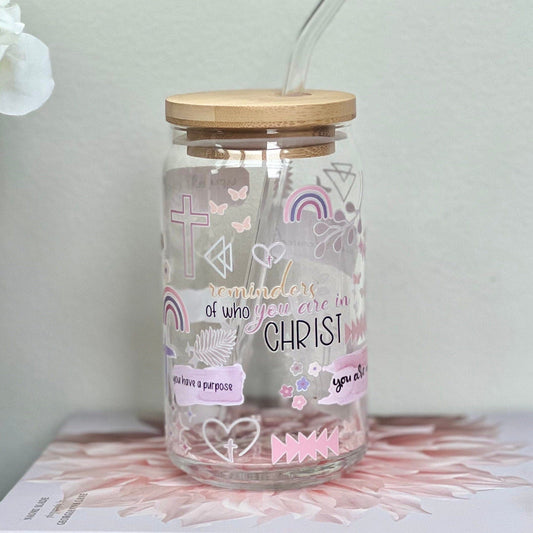 Everyday Ego Drink Cup Christian Affirmations Glass Can