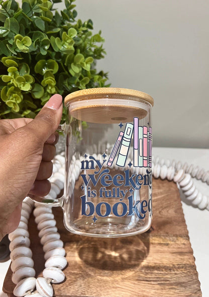 Everyday Ego Glass Mug Bookish Iced Coffee Mug