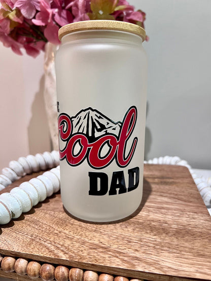 Everyday Ego Glass Cup Cool Dad Beer Glass Can